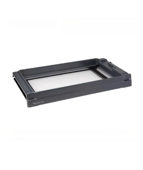 Top Shelf Replacement Resin Tank Fit For Form 3L V3 3D Printer, durable grey tank with a transparent bottom.
