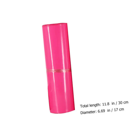 Thickened Waterproof Pink Poly Mailer Bags 17x30cm Bulk Pack Of 100 rolled for shipping and everyday biz mailing