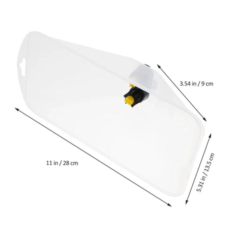 Pro Grade Windproof Sprayer Nozzle With Shield For High Pressure Misting Garden And Farm Crop Spray Coverage Efficient Replacement Part shown with dimensions