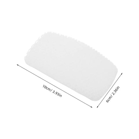White Self Adhesive Sneaker Repair Patches For Fresh Kicks Instant Heel Hole Fix mesh patch size 10cm x 6cm for sneaker repairs.