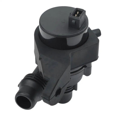 Black Auxiliary Water Pump For Engine Cooling System Replacement. Durable plastic auto part for coolant circulation.