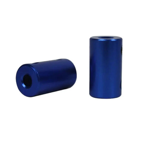 Compact Linear Motion Guide D14L25 Aluminum Alloy Rigid Shaft Coupling For Transmission Components And Model Aircraft Car Projects And Stepper Motor Shaft Coupler 8x8, dual blue couplers