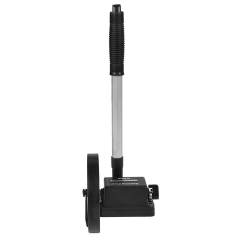 Luocute Mechanical Distance Measuring Wheel 0 to 9999.9m (small wheel) with a telescopic handle and lightweight aluminum construction.