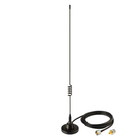Dual Band Car Ham Radio Antenna With Rock Solid Magnetic Base For VHF UHF 136 to 174MHz 400 to 520MHz
