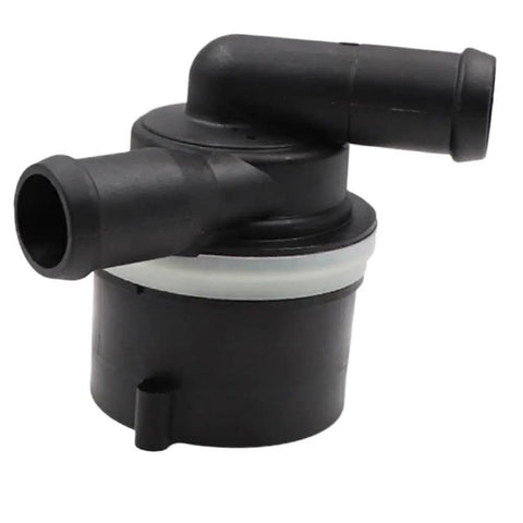 Auxiliary Water Pump For Audi A4 Mk4 B8 2008-2015 Secondary Coolant System Replaces 03L965561A, compact black design with curved outlets.