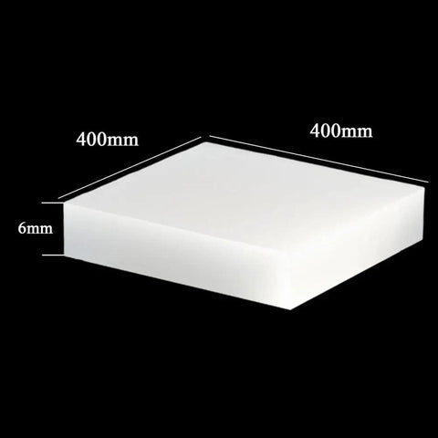 Tough As Nails Heavy Duty Polypropylene Shims - 400X400Mm Anti Vibration Base Plates With 1 To 6 Mm Thickness shown from top view.
