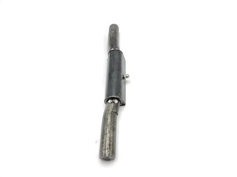 10 Inch Weld On Straight Greaseable Ramp Door Hinge For Trailers With Grease Fitting Weld On Design Raw Steel Finish, top view