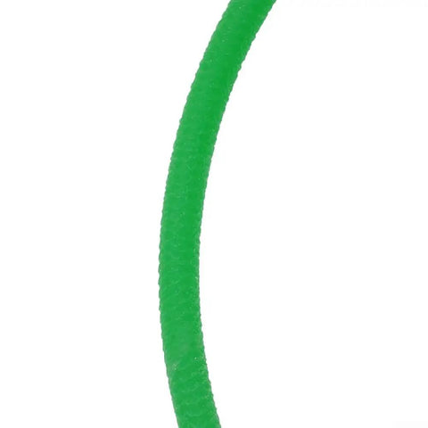 Close-up of green replacement belt for indoor cycling roller trainers, 5mm wide, TPU material.