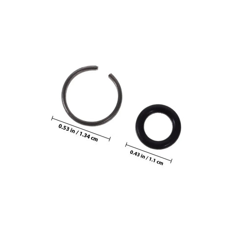 Heavy Duty Impact Wrench Retaining Ring Clips With O Rings For One Half Inch Drive Sockets, Rugged Snap Ring Kit