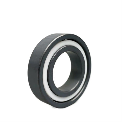 Top Tier Silicon Nitride Ceramic Bearing 6000 Series 10x26x8mm with white seals for high precision use in sports gear.