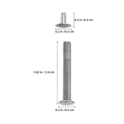 Pro Grade Folding Fan Shaft Rivet Repair Kit Stainless Steel 12 Set For Dance And Handheld Fans Replaces Damaged Shafts And Rivet Pins Durable Silver Hardware For Cloth And Folding Fans Quick Fix And Long Lasting Support, 1.02 in rivet