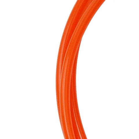 Replacement Belt For Bicycle Roller Drive 5mm Wide 185cm Long in red shown close-up, TPU material for bike trainers