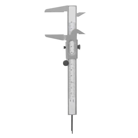 High Precision Vernier Caliper with Dual Metric and Inch Readings, 5 Inch Metal Caliper for Inside and Outside Measurements