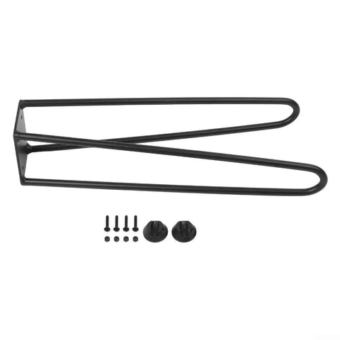 Heavy Duty Foldable Metal Table Legs With Rubber Feet For DIY Coffee Tables Desks And Nightstands, black iron leg set