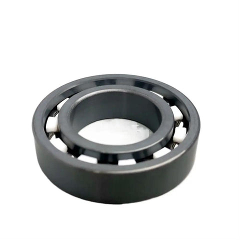 Top Tier Silicon Nitride Ceramic Bearing 6000 Series 10x26x8mm side view showing bearing design and inner mechanics.