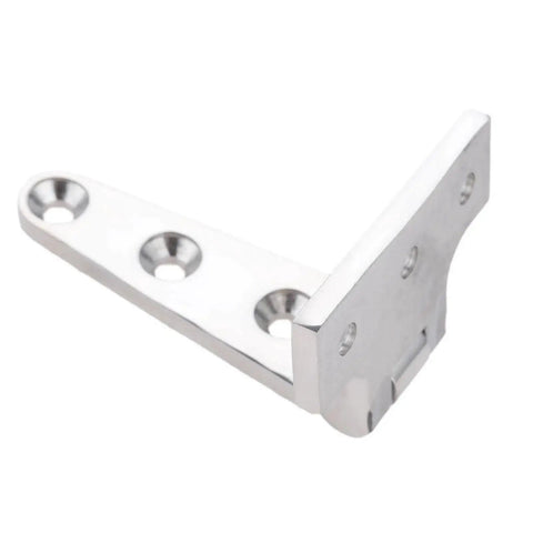 316 Stainless Steel T Shape Hinges Set For Boats And Yachts, showing close-up of beefy heavy duty marine grade hinge.
