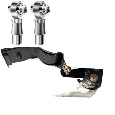 Hella Tough Self Lubricating Heim Joint Rod End Pair With True Right And Left Hand Threads, view of joints and installation.