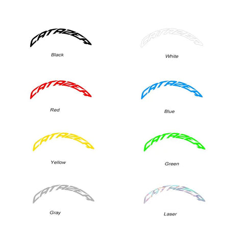 Color options for decals on 700C Carbon Fiber Road Wheelset With Alloy J Bend Hub And Beefy Aero Spokes For Tubular Clincher Or Tubeless Rims Rim Brake Ready Shimano 9 10 11 Speed Or Campagnolo 10 11 Speed Compatible Deep Rim Options From 30 To 88 Mm Two Year Warranty wheelset.