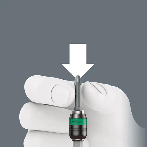 Rapidaptor Universal Bit Holder For One Quarter Inch Hex Drive Magnetic Quick Change Bit Holder 100 mm Length demonstrated
