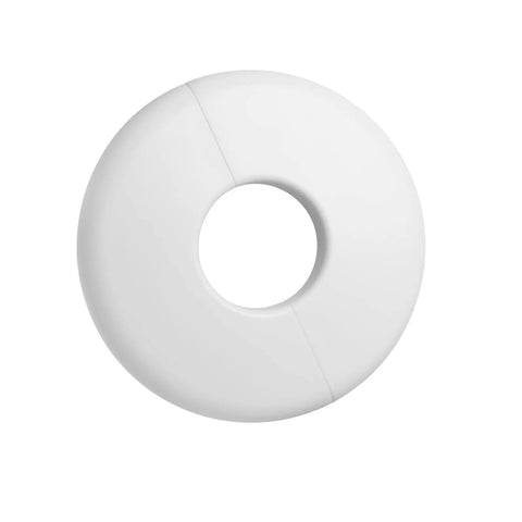 Foolproof Wall Split Flange For One Inch Pipe Cover White ABS Plastic Workhorse Grade Heavy Duty design for plumbing gaps.