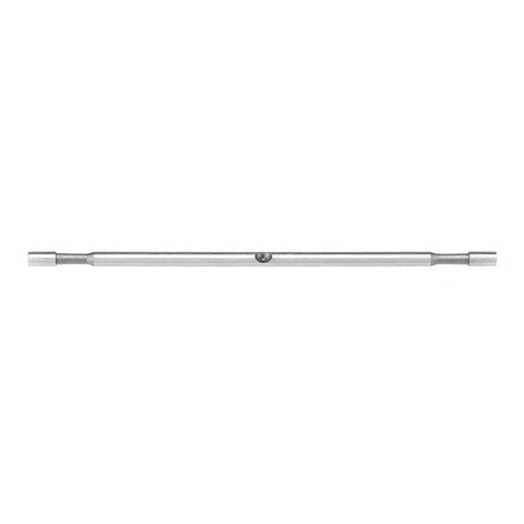 Nibbler Cutter Replacement Arbor For Sheet Metal, Double Head Cutting Tool Accessory in durable steel, size 128x4mm.