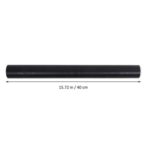 Self Adhesive Wallpaper Roll For Cabinets Sleek Black Waterproof Pvc Vinyl Wrap, 15.72 in roll for easy home upgrades.