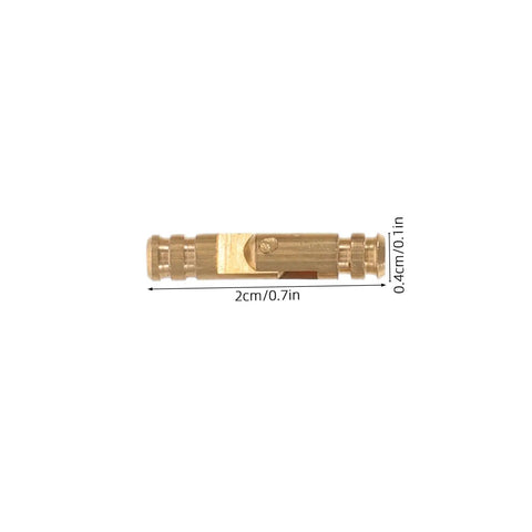 Brass Barrel Hinges For Jewelry Boxes And Keepsakes With Silent Opening Hidden Concealed Design, cylindrical shape, 2cm length