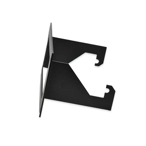 Rugged Super Built Tough One Piece Equipment Mounting Bracket Black for Federal Signal Pa 300 Emergency Vehicles side view