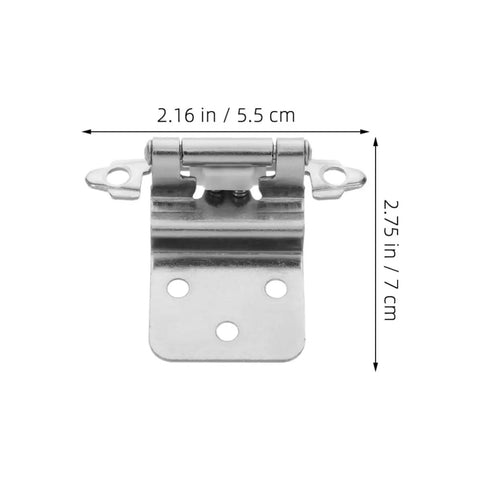 Four Dope Soft Close Cabinet Hinges For Kitchen And Home Hidden Flush Mount Design Heavy Duty Iron Hardware with dimensions shown