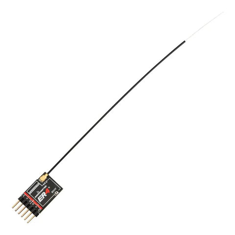 ExpressLRS ER4 2.4GHz 4CH PWM Receiver For Small Aircraft Boats And Cars with long antenna and four-pin connectors