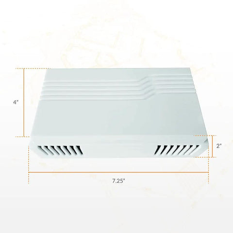 White 2-Note Wired Mechanical Door Bell Chime CHM1 with dimensions 7.25 x 4 x 2 inches for home upgrade replacement