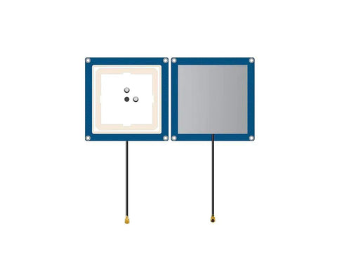 Front and back view of Plug And Play High Precision GNSS Antenna BT 5620L2 For RTK GIS And Unmanned Vehicles like drones and lawn mowers