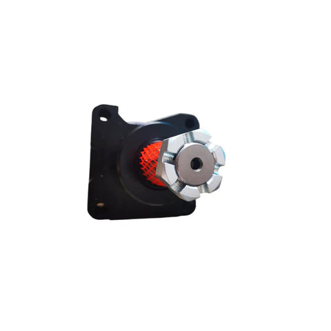 Straight Shot T108663GT Drive Motor Replacement Workhorse For Genie GS 4047 Scissor Lift, detailed view of motor component.