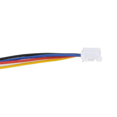 Wiring harness with four colored wires for connecting to Kickstart Your Custom Rig With This Slick Mini Linear Stage Actuator.