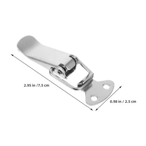 Top Notch 10 Piece Stainless Steel Toggle Hasp Latch Kit For Toolbox Cabinet Boxes And Storage Trunks With Durable Spring Lock Mechanism 2.95 in latch