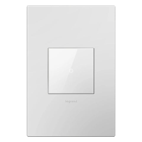 White In Wall Touch Switch With Iphone Style Tap Control Smart Light On Off Installs In Minutes In A Standard Electrical Box