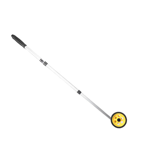 Thonlai Measuring Wheel Extendable Accurate Portable Distance Measuring with adjustable aluminum rod and yellow wheel.