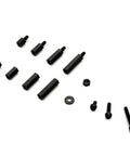320 Pcs Nylon M3 Hex Spacer Standoff Bulk Pack With Screws Nuts Washers For PCB And Motherboard Assembly Male And Female Threaded Pillars Durable Non Conductive Insulating Spacers Easy Install Black, assorted black standoffs and screws