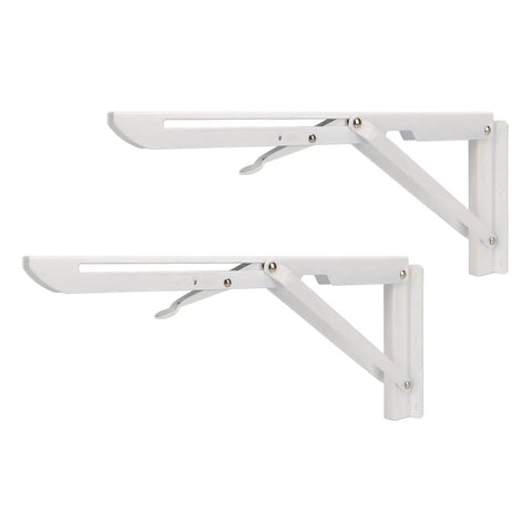 Beefy Wall Mount Folding Shelf Bracket For RVs And Boats, Rustproof Cold Rolled Steel, 90 Kg Load, 34cm Fold Down Table Support
