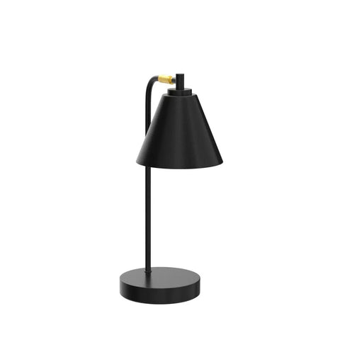 3 Way Dimmable Touch Desk Lamp With 2 USB Ports And AC Outlet, Bedside Nightstand Reading Light With Flexible Head, Farmhouse Black Table Lamp