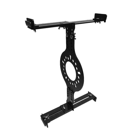 Wheel Fitment Simulator Tool Fits 14 To 20 Inch Rims With 5 Lug Bolt Patterns Checks Brake Caliper Gap Fast side view of a black metal tool.