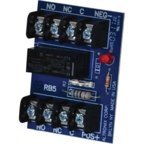 Relay Module 6 To 12VDC 120 mA DPDT Blue 1 Pack For Security Systems And DIY Projects Two Form C Relay Board RB5