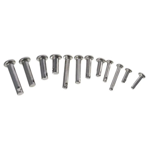 Clevis Pin Assortment Kit For M3 M4 M5 Size Pins In 304 Stainless Steel T Shape Location Pins With Holes 12 Pin Types