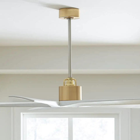 Top Shelf 70 Inch Ceiling Fan Featuring Five Wide Sweeping Blades In Sleek Aged Pewter Finish showing the motor and assembly detail.