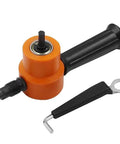 Adjustable Metal Sheet Cutter Attachment For Drill With Double Head Beefy Nibbler Iron Cutting Tool, Color Set A
