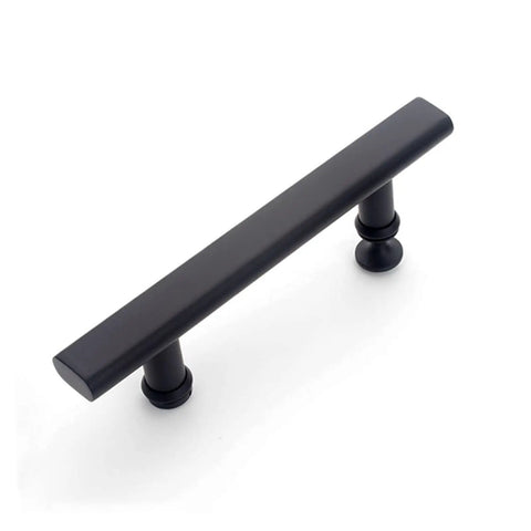 Slick Matte Black Stainless Steel Shower Door Handle Replacement 300Mm Pull Bar showcasing its durable design and smooth finish.