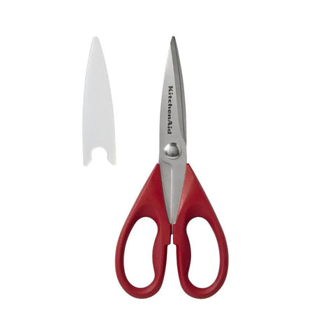 Top Shelf All Purpose Kitchen Shears With Protective Sheath Ridiculously Sharp Stainless Steel Blades Dishwasher Safe Cozy Comfort Grip.