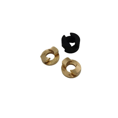 Upgrade Your 3d Printer With Solid V-Core 3.1 Z Axis Lead Screw Decoupler Oldham Coupling Kit Featuring Durable Design And Perfect Fit For Smooth Vertical Movements On Any Precision Machine Build Today., brass and black Oldham coupling kit, three-piece 15mm parts