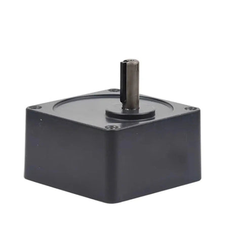90x90mm Flange Gearbox For AC Motors, Adjustable Speed Gear Head With 12mm Output Shaft, 5GN Reducer, side view