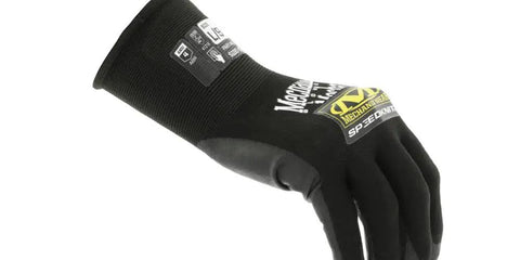 SpeedKnit S1DC05 Coated Knit Work Gloves For Heavy Duty Grip And Cut Abrasion Resistance, Touchscreen Friendly, Medium, Black